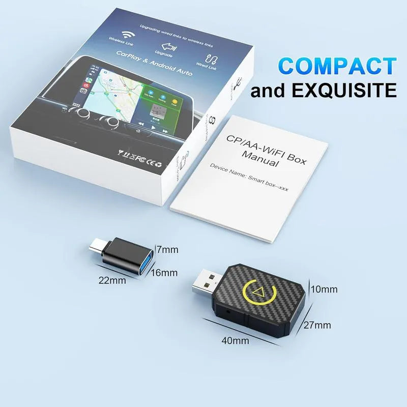 Mini Wireless CarPlay Adapter For Both Apple And Android
