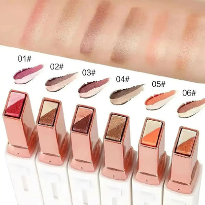 🏆1 Bestselling🏆Smooth Two Color Eyeshadow Stick Set Long Lasting Makeup Waterproof