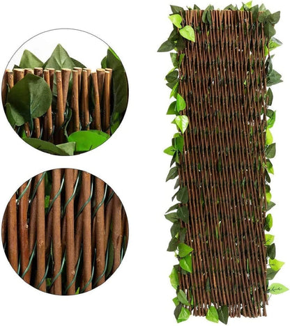 Artificial Ivy Retractable Fence Privacy Screen