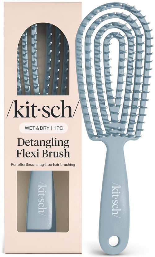Kitsch Flexi Flow Detangler Brush, Hair Brushes For Women - Soft Violet