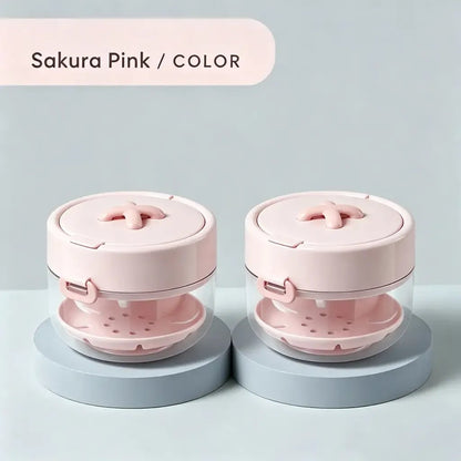 💖Hot 30% OFF🌹🦷 Retainer Cleaner Case Box with Drain Tray, Mirror & Brush