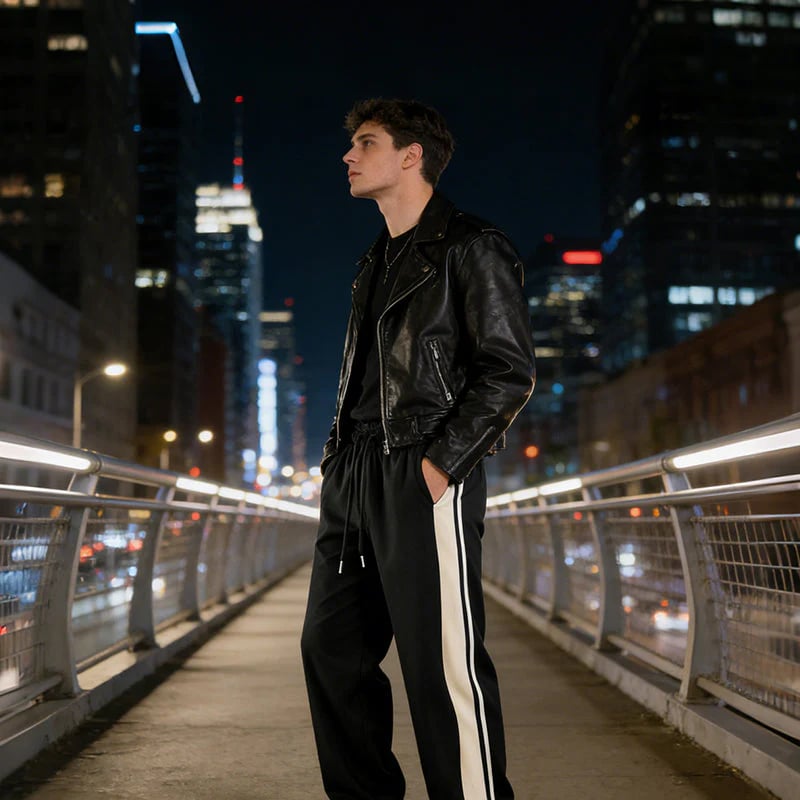 👖  NOW! 🔥 Men's Loose Fit Track Pants – Soft fleece, elastic cuffs & zip pockets – perfect for lounging, workouts or casual errands 🏃‍♂️