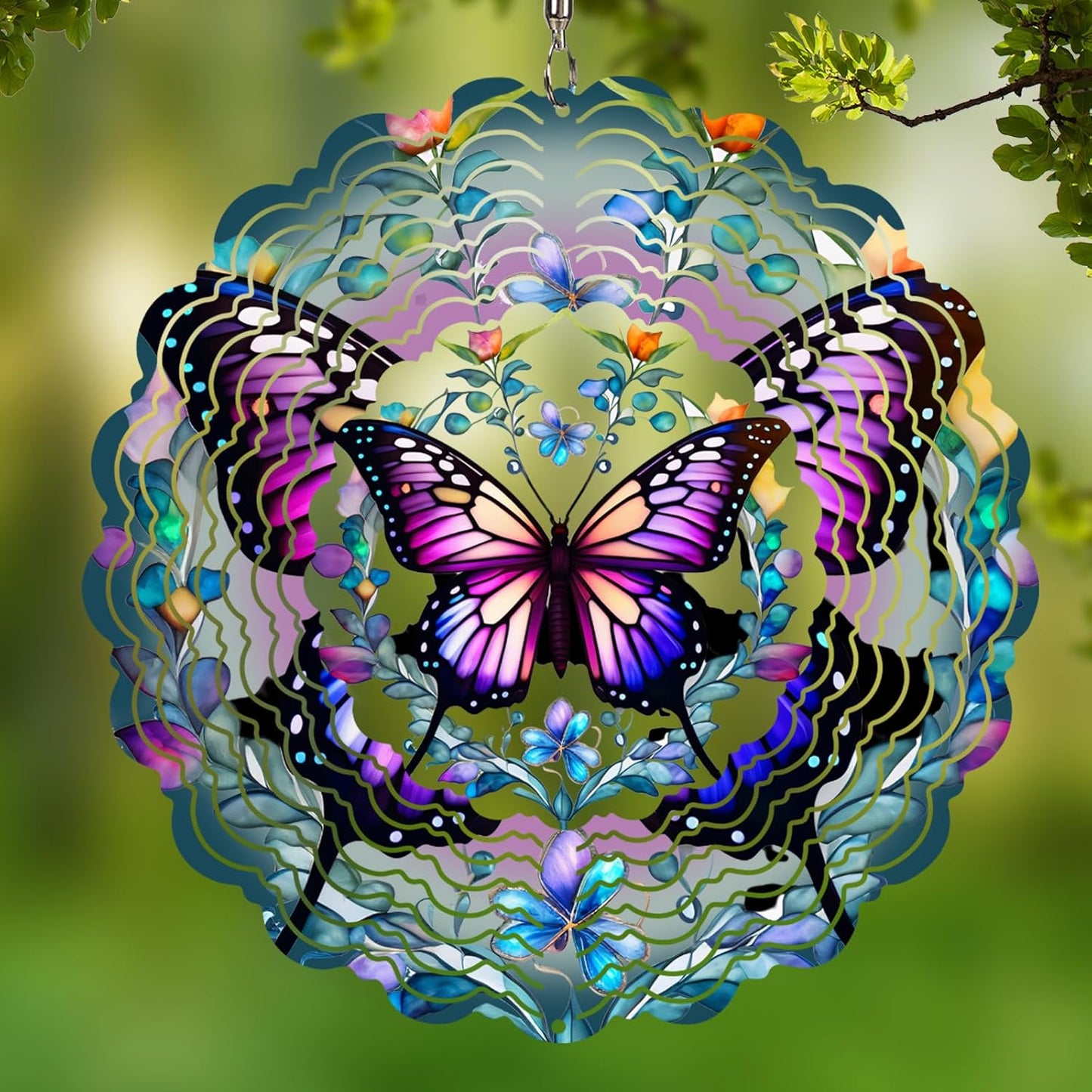 Hanging Wind Spinners Outdoor - Stunning 3D Effect