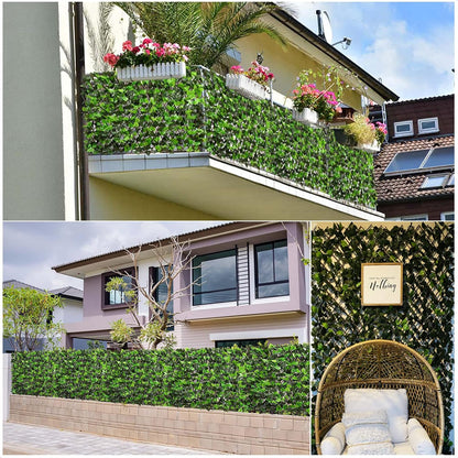 Artificial Ivy Retractable Fence Privacy Screen