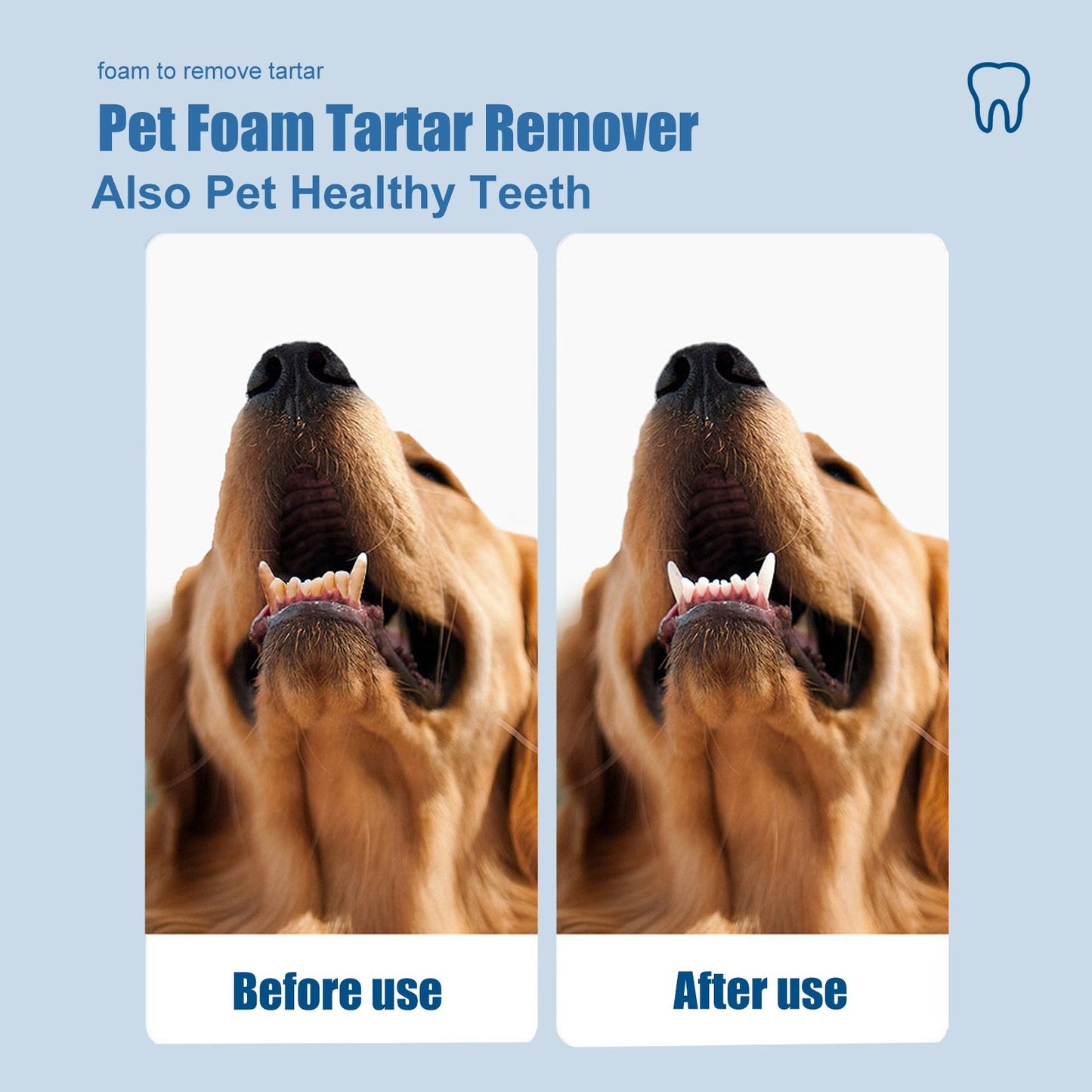🐶Pet Tartar Remover Foam – Fresh Breath & Healthy Teeth, No Brushing Needed!🦷