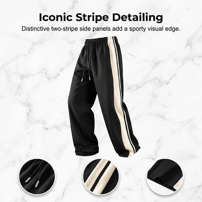 👖  NOW! 🔥 Men's Loose Fit Track Pants – Soft fleece, elastic cuffs & zip pockets – perfect for lounging, workouts or casual errands 🏃‍♂️