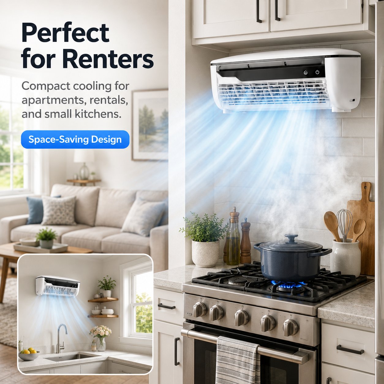 ❄️ Mini Energy-Saving Fog-Cooling Air Conditioner