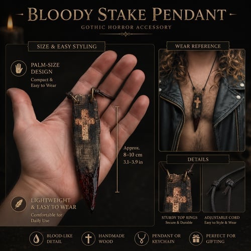 🔥Last Day 49% OFF - 🧙🖤Handmade vintage bloodwood amulet