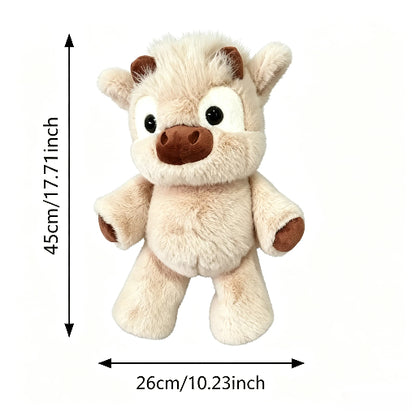 Running Highland Cow Plush Toy - Soft & Cuddly Gift for All