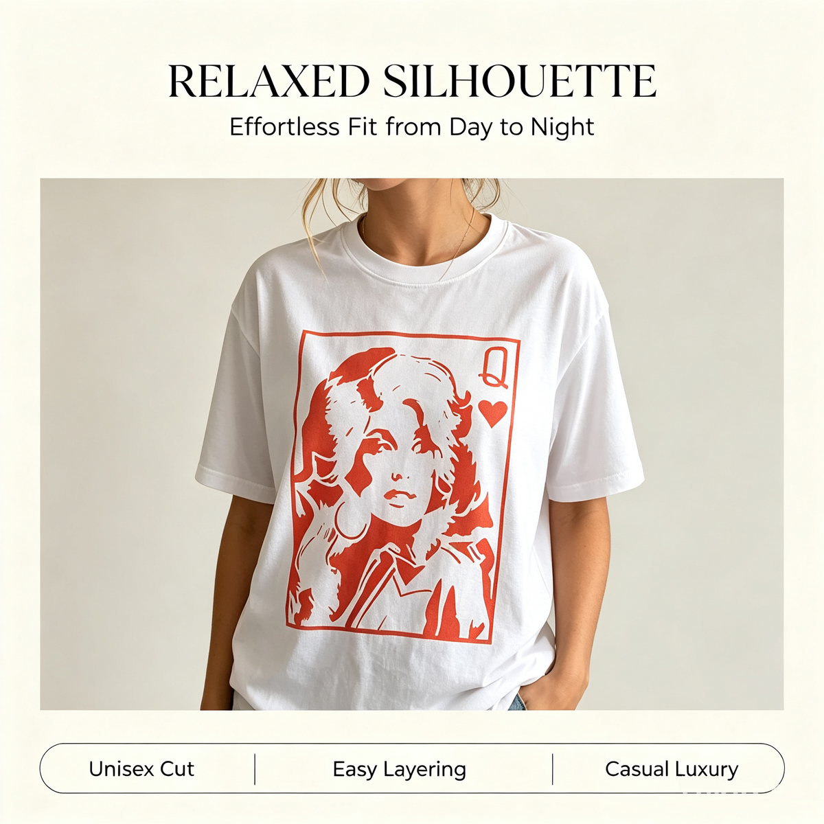 Abstract TV Poster Animated Portrait Elements Print T-Shirt, Soft 100% Cotton