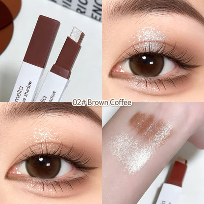 🏆1 Bestselling🏆Smooth Two Color Eyeshadow Stick Set Long Lasting Makeup Waterproof