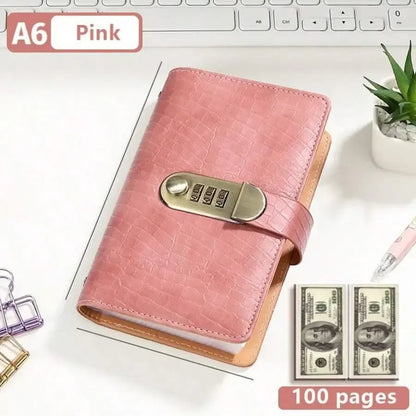 💖Hot 30% OFF💰 A6 Savings & Banknote Collection Notebook with 3-Digit Lock