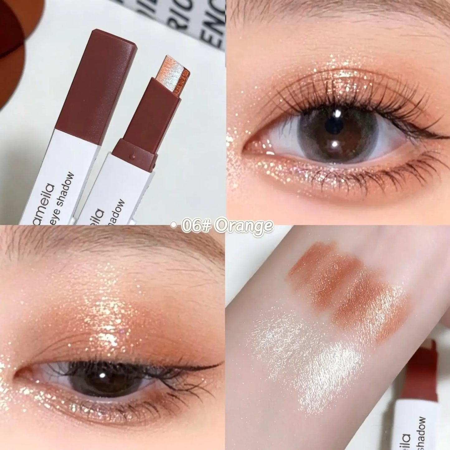 🏆1 Bestselling🏆Smooth Two Color Eyeshadow Stick Set Long Lasting Makeup Waterproof