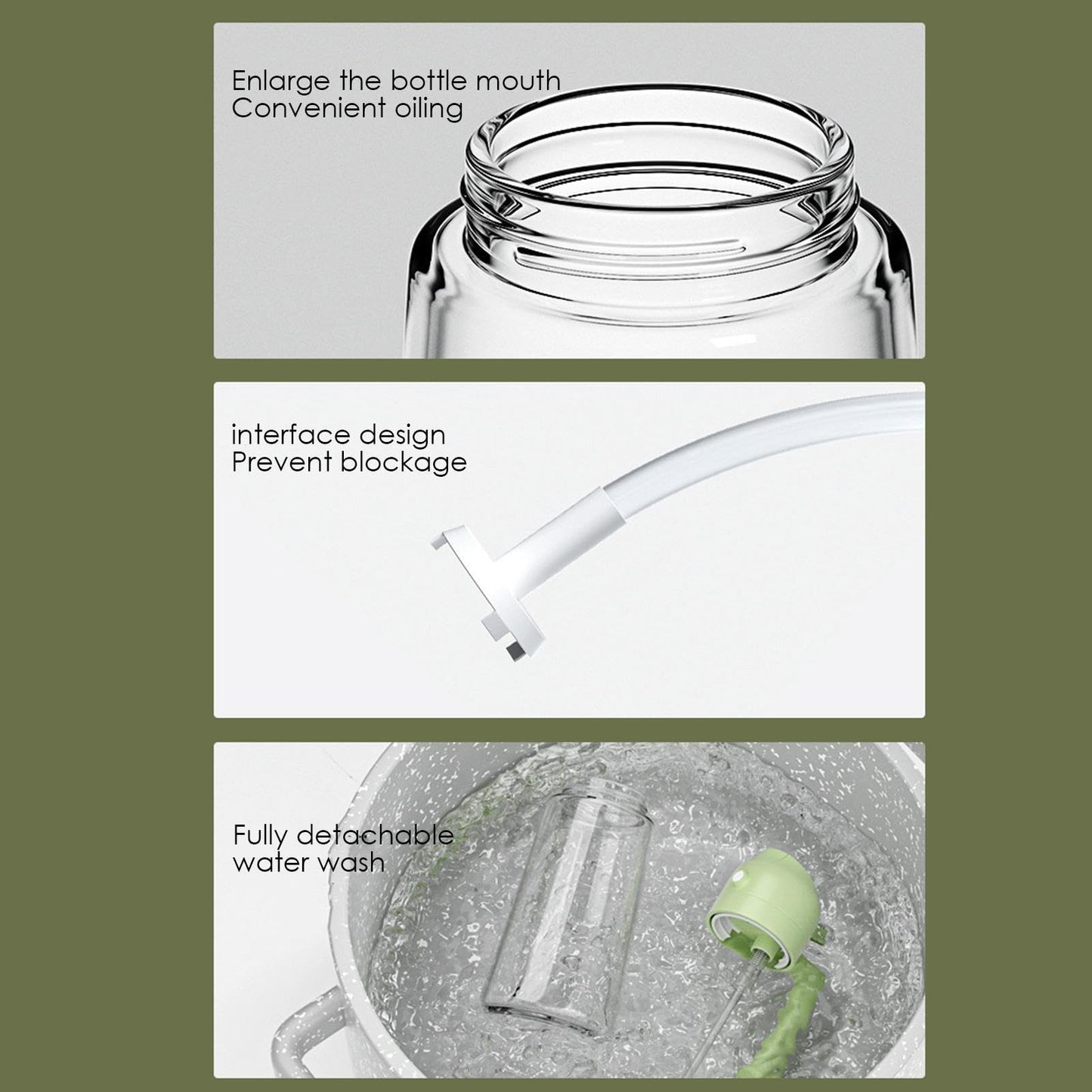 ✨HOT SALE💕2 in 1 Glass Oil Sprayer & Dispenser🔥(Buy 2 Get 20% OFF)