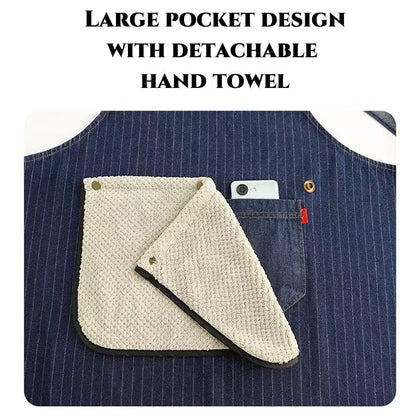 Adult Jour Apron - Lightweight Polyester Apron with Front Pocket, Ideal for Everyday Use, Waist Strap