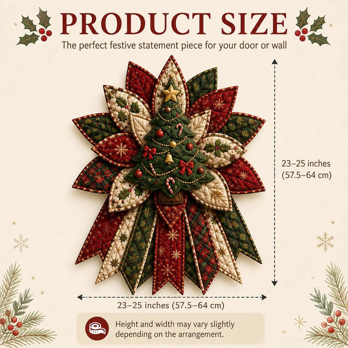 Christmas Quilted Door Hanging DIY Sewing Kit — Choose Your Design