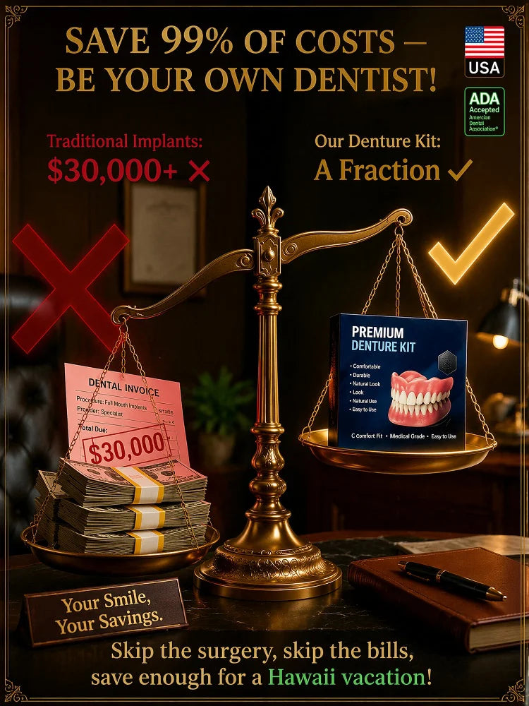 😁[Epic Upgrade] Premium Full‑Cover Complete Dentures🦷 Instant Smile Cosmetic Veneers for Men, Women & Unisex, For All Adult Age Ranges