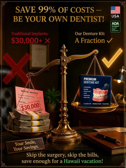 😁[Epic Upgrade] Premium Full‑Cover Complete Dentures🦷 Instant Smile Cosmetic Veneers for Men, Women & Unisex, For All Adult Age Ranges