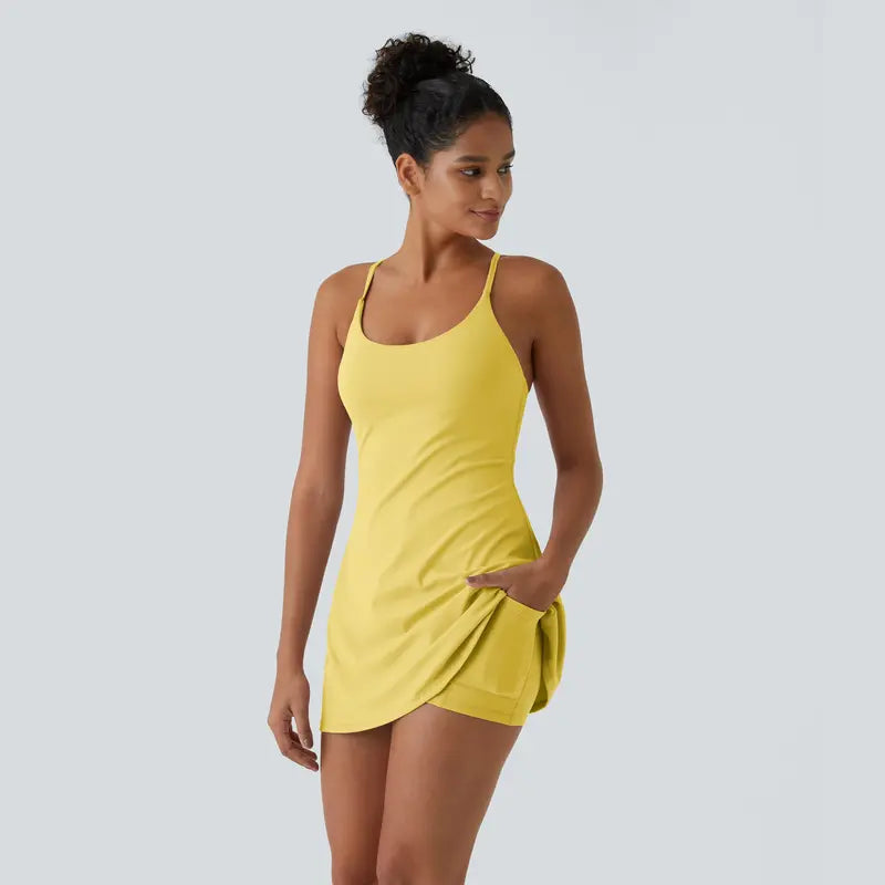 🔥Last day promotion🔥Plush Backless Active Dress-Easy Peezy Edition