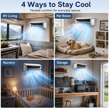 ❄️ Mini Energy-Saving Fog-Cooling Air Conditioner