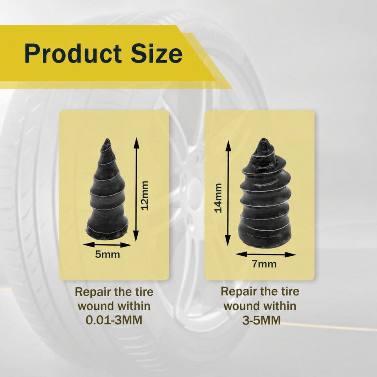 🔥🔩 Self-Sealing Tire Repair Screws – Instant Leak Fix & Fast Tire Restore