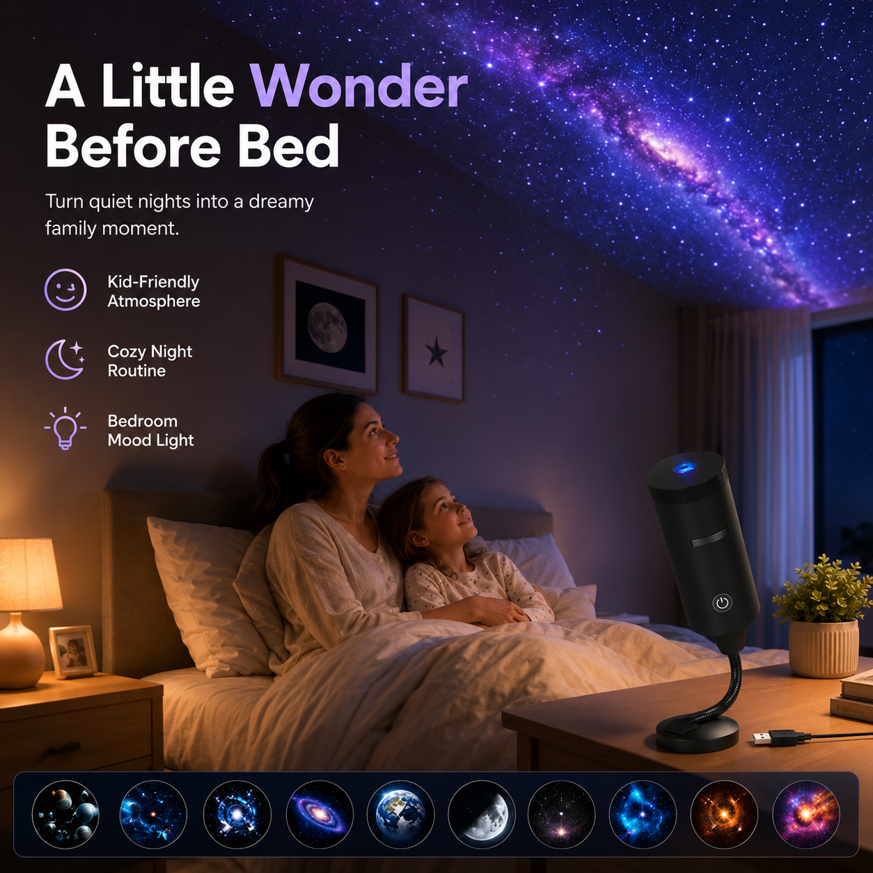 ✨ Plug-and-Play HD Star Projecto（📣Last Day Of The Sale—Save 15 Dollar）