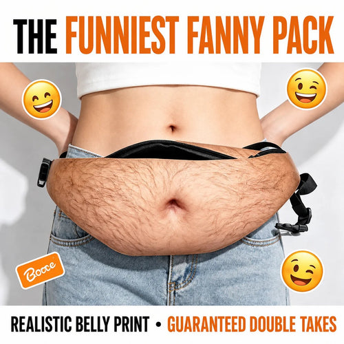 😂 Realistic Beer Belly Fanny Pack – Funny Hidden Waist Bag & Gag Gift