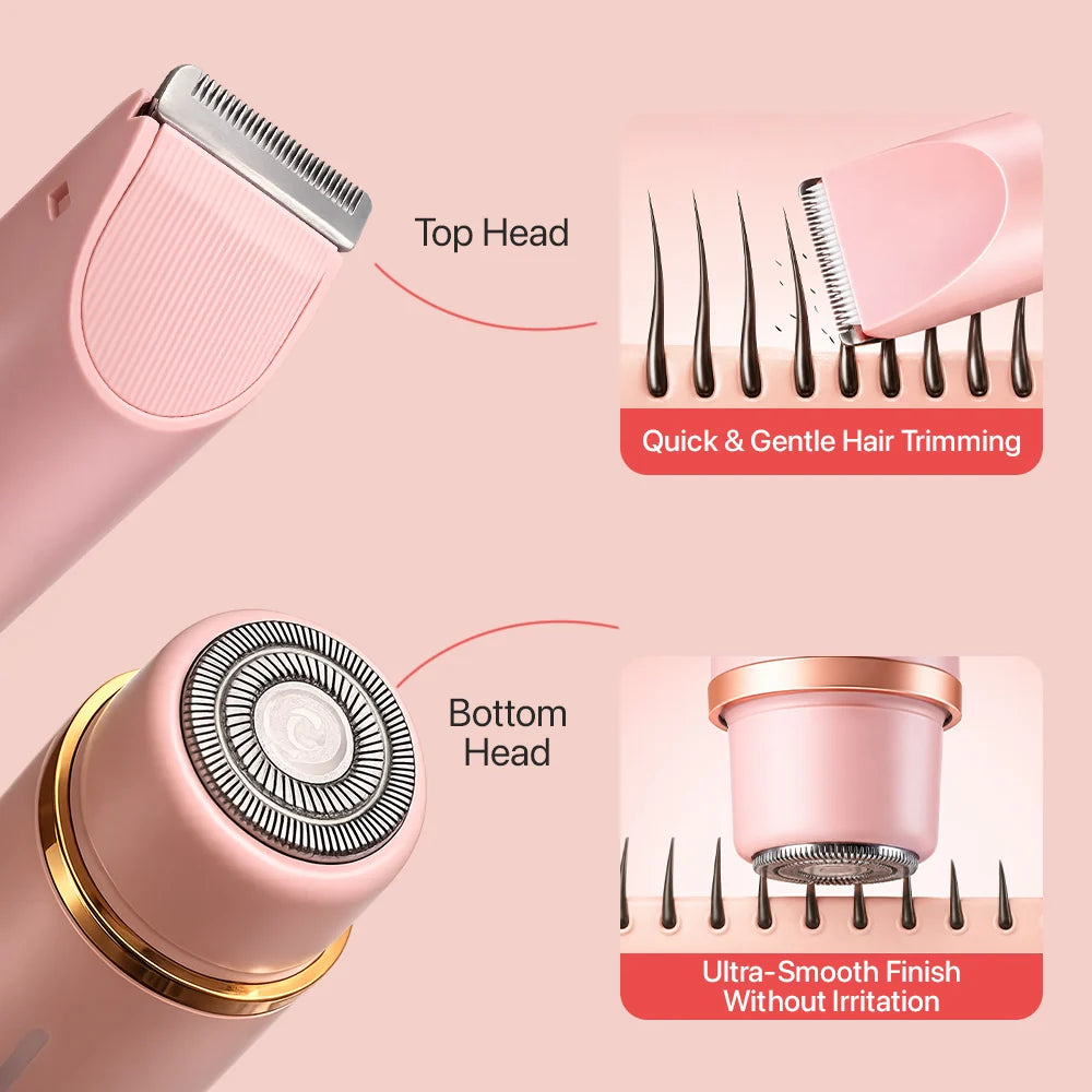 2 in 1 trimmer is / skin· to getting silky smooth