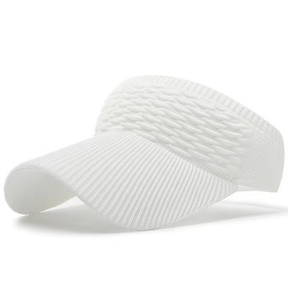 👒 Women's High Ponytail Sun Visor Hat – Breathable Open-Top UV Protection Cap for Running, Beach & Travel