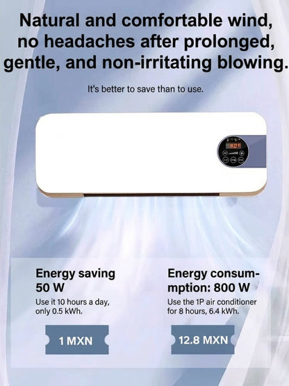 Wall-mounted air conditioner for domestic use, cooling and heating