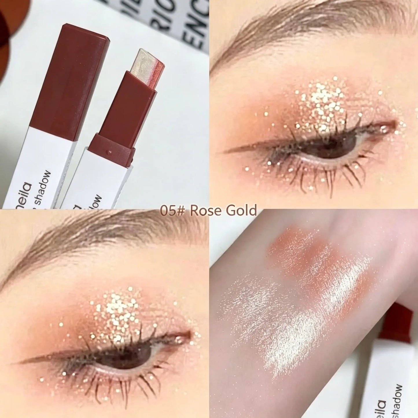 🏆1 Bestselling🏆Smooth Two Color Eyeshadow Stick Set Long Lasting Makeup Waterproof