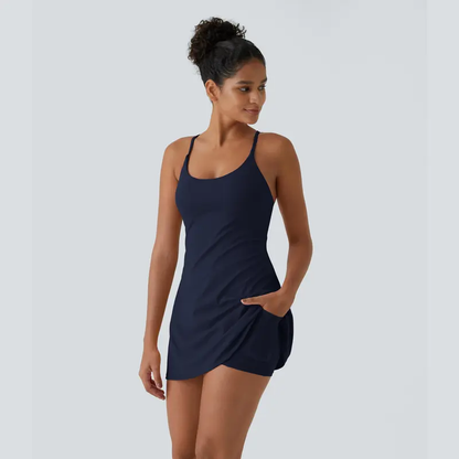 🔥Last day promotion🔥Plush Backless Active Dress-Easy Peezy Edition