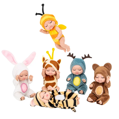 🐱 Cute Mini Dolls🎁 6pcs Fairy Princess Doll Set with Pajamas