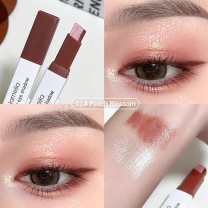 🏆1 Bestselling🏆Smooth Two Color Eyeshadow Stick Set Long Lasting Makeup Waterproof