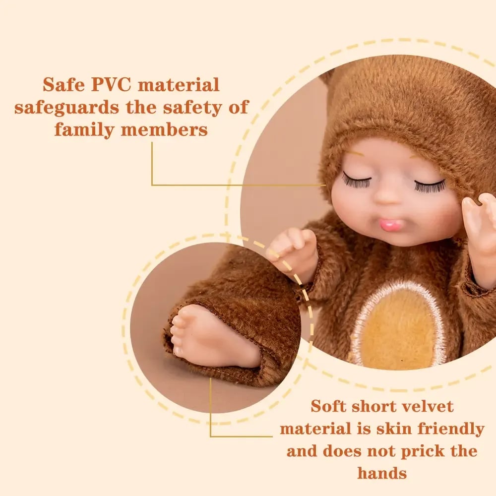 🐱 Cute Mini Dolls🎁 6pcs Fairy Princess Doll Set with Pajamas