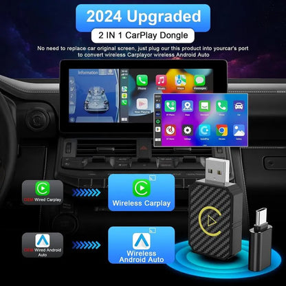 Mini Wireless CarPlay Adapter For Both Apple And Android