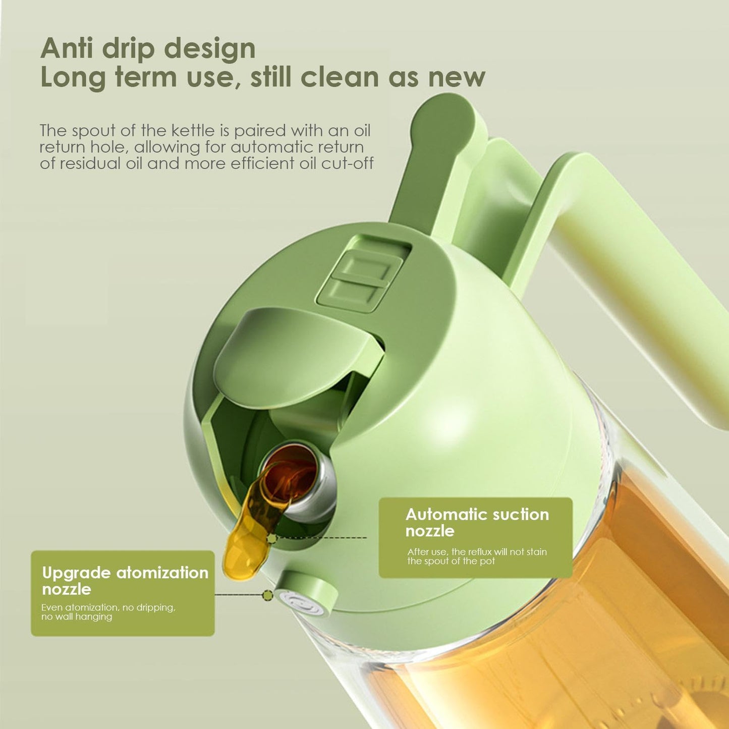 ✨HOT SALE💕2 in 1 Glass Oil Sprayer & Dispenser🔥(Buy 2 Get 20% OFF)