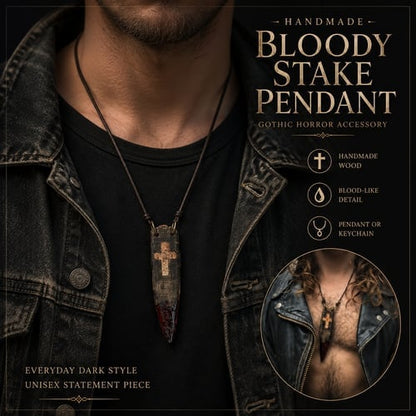 🔥Last Day 49% OFF - 🧙🖤Handmade vintage bloodwood amulet
