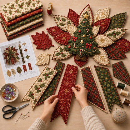 Christmas Quilted Door Hanging DIY Sewing Kit — Choose Your Design