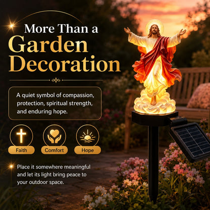 ☀️Solar-Powered Illuminated Jesus Garden Statue🙏