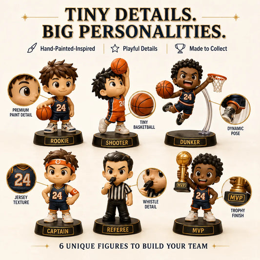 🏀 24-Day Basketball Christmas Advent Calendar | 24 Unique Collectible Basketball Figures for Daily Surprises, Team Building & Holiday Display 🎄✨