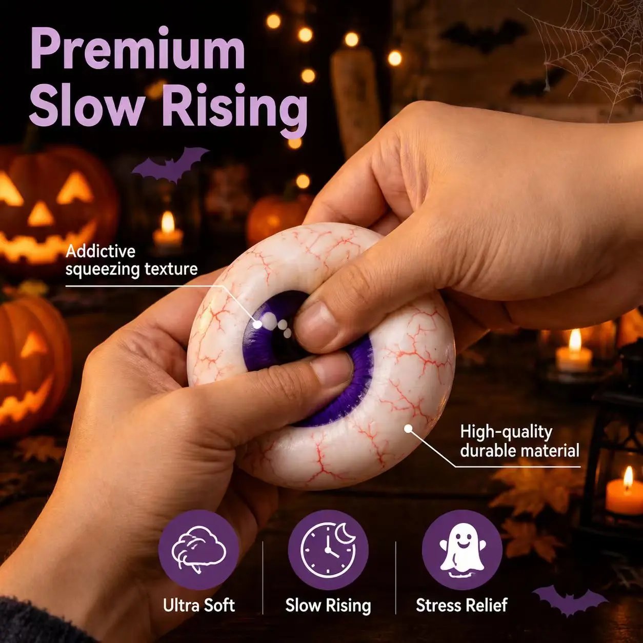 ⚡Hot Sales 37% OFF🔥Cute Halloween Scary Ghost Maruko Squeeze Toy Set