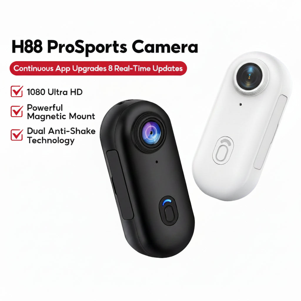 H88 pro Action Camera 4K Ultra HD & Dual Stabilization Technology Waterproof Up to 30M Powerful Magnetic Attachment  Thumb mini camera