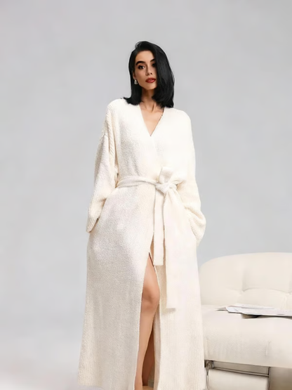 🏆1 Bestselling🏆Women's Double-Sided Fleece Robe|Thickened Long Plush Casual Loungewear