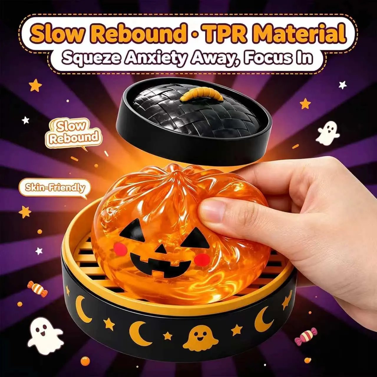 ⚡Hot Sales 37% OFF🔥Cute Halloween Scary Ghost Maruko Squeeze Toy Set