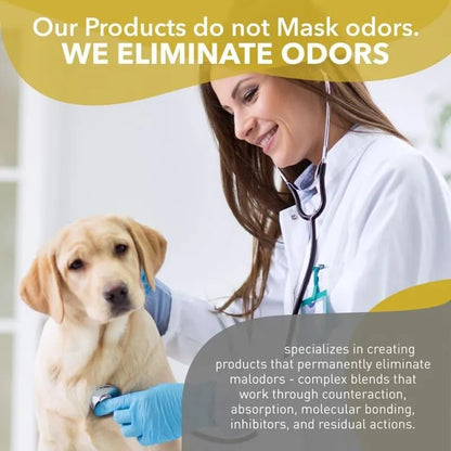 Kennel Odor Eliminator 🍑  Concentrate – Non-Enzymatic, Apricot & Fresh Scents for Tough Pet Odors