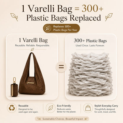 ToworkactTM Varelli Charm Transformable Bag – Stylish Vegan Leather Tote & Keychain Charm