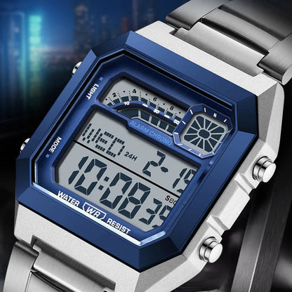 🔥Hot Sale Deals-Unisex-Digitaluhr mit quadratischem Display und Leuchtanzeige