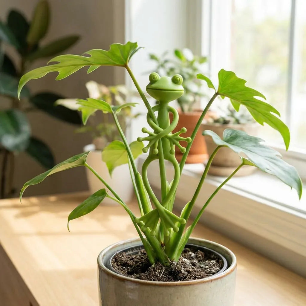 Frog Plant Stand Clips 🐸🌿 Support Climbing Plants Indoors Outdoors Stable Growth