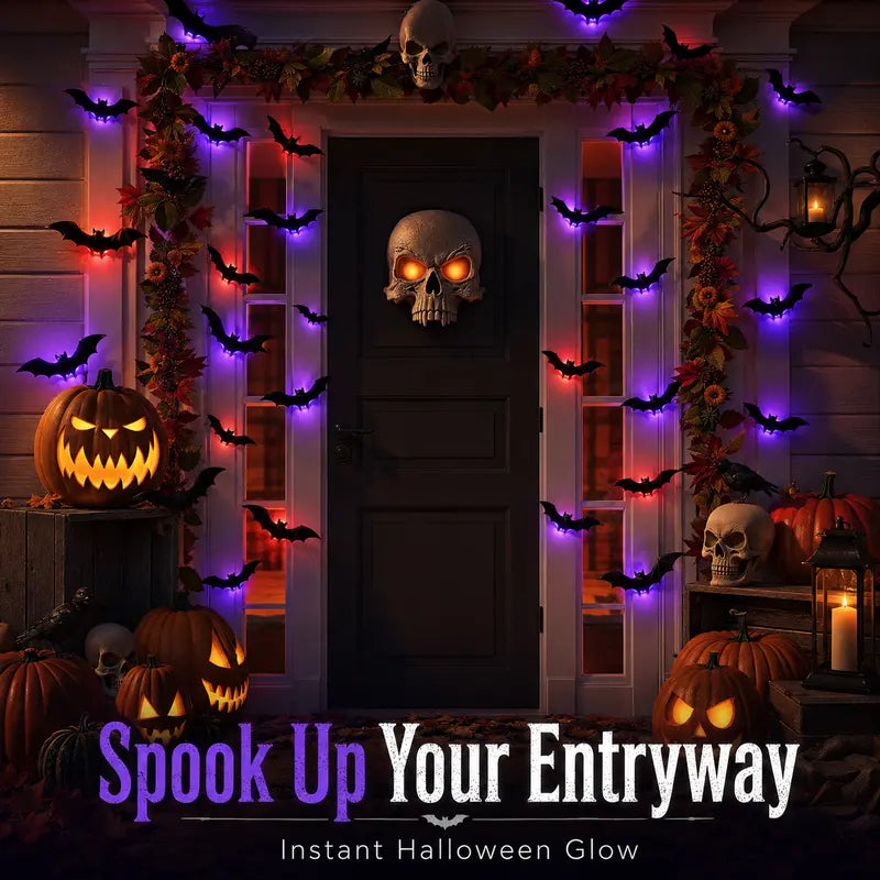 🦇3D Bat Light LED Decorations - Halloween Spooky Ornaments